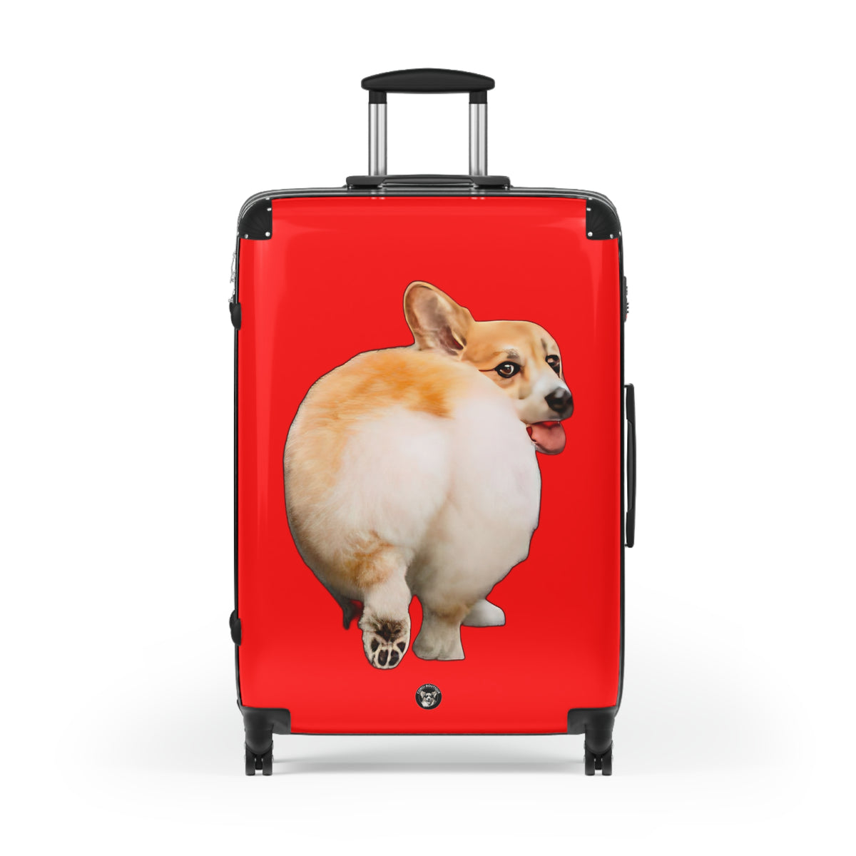 Baby Got Back Corgi Butt Strut Suitcases — Fun Red Luggage