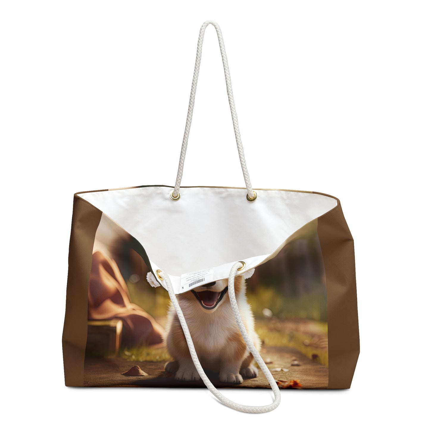 Corgi Sweetness Weekender Beach Bag – Cute Corgi Travel Tote