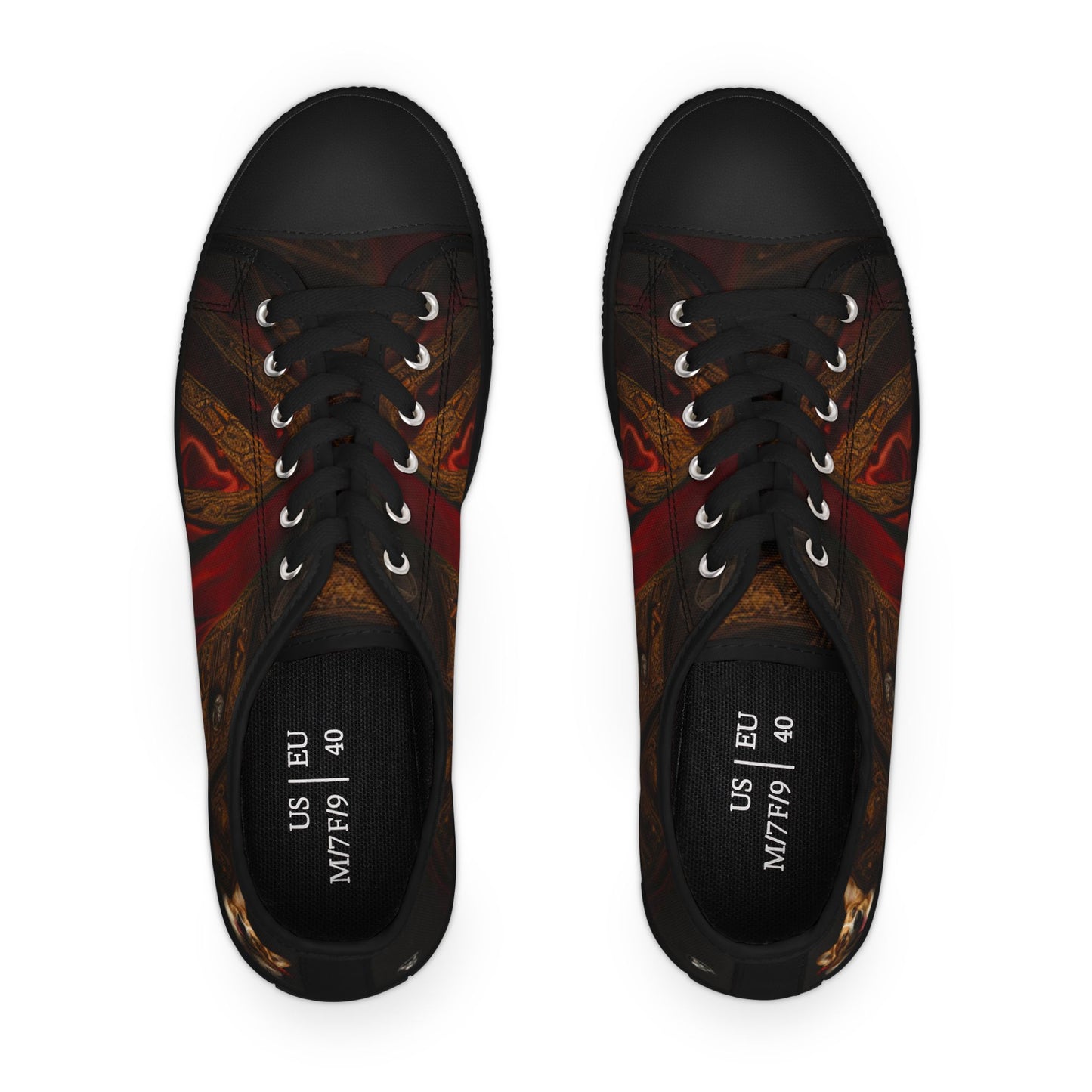 Renaissance Corgi Artistic Gothic Red Cloak Women's Low Top Casual Canvas Sneakers
