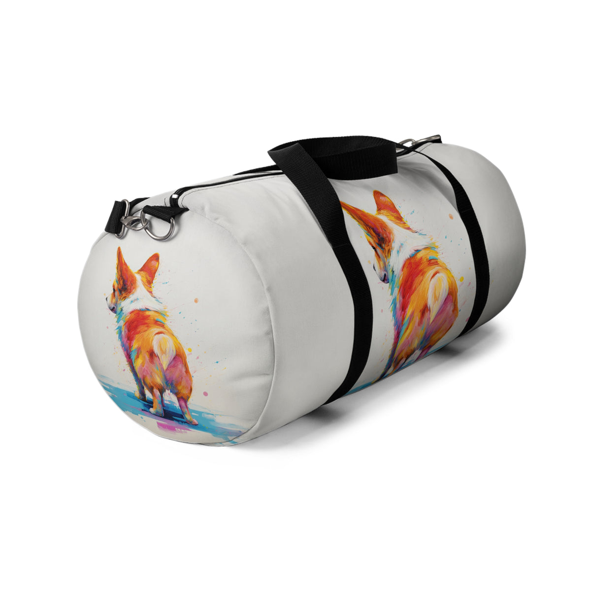 Peekaboo Corgi Duffel Bag - Fun Colorful Travel Gym Bag
