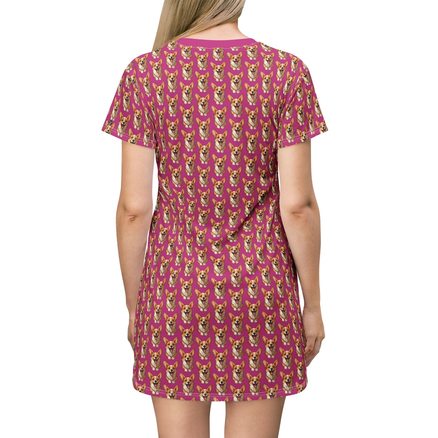 Corgi Cuteness Mosaic T-Dress