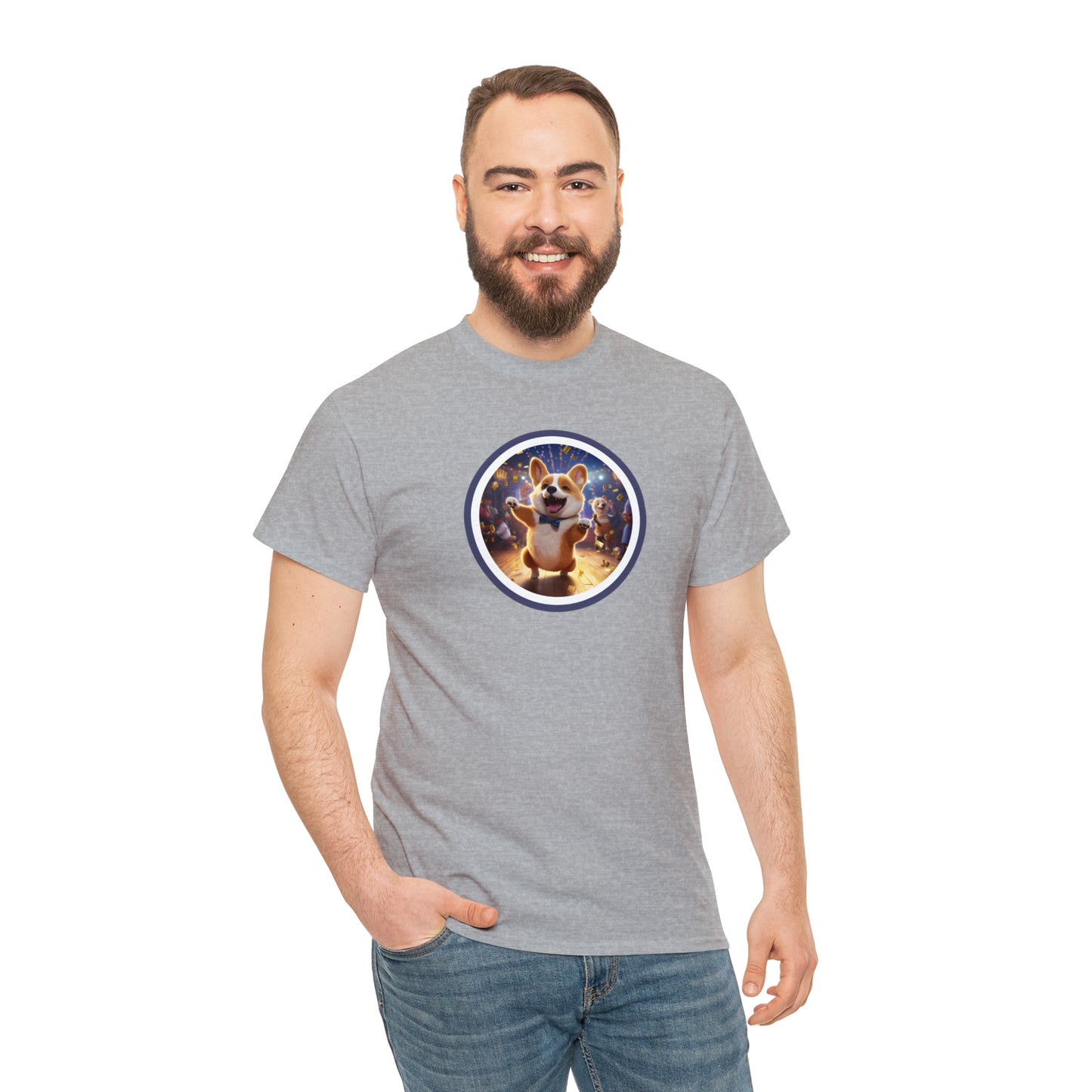 Boogaloo Corgi - Unisex Heavy Cotton Tee