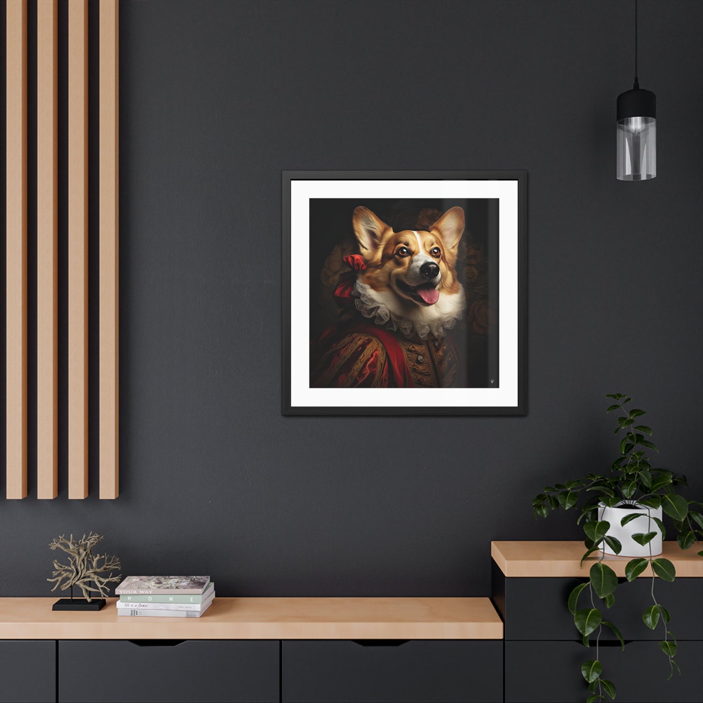 Renaissance Corgi - Framed Print