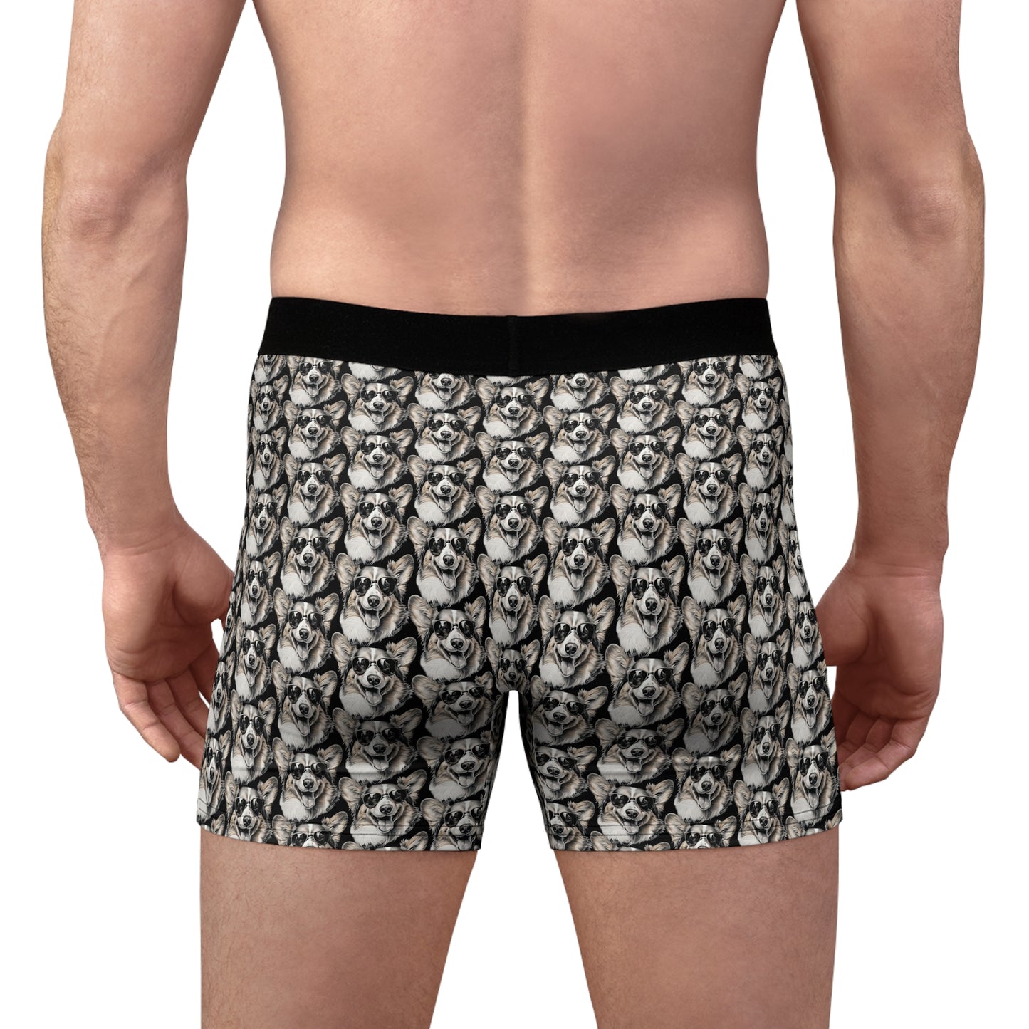 Corgi Cool Mosaic Boxer Briefs
