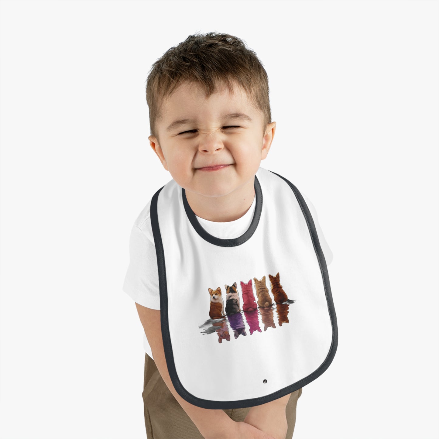 Corgi Reflection - Baby Bib