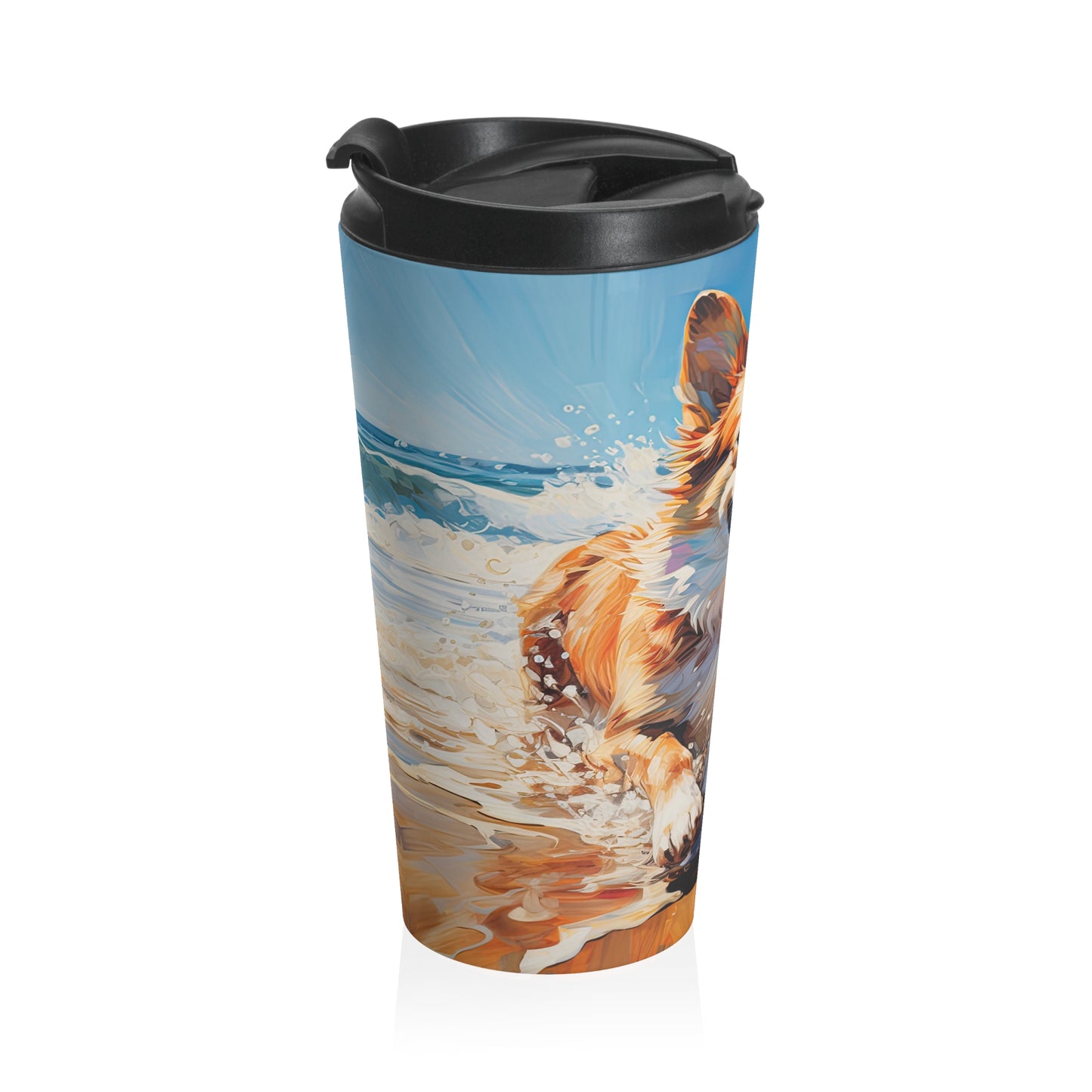 Coastal Corgi - Travel Mug