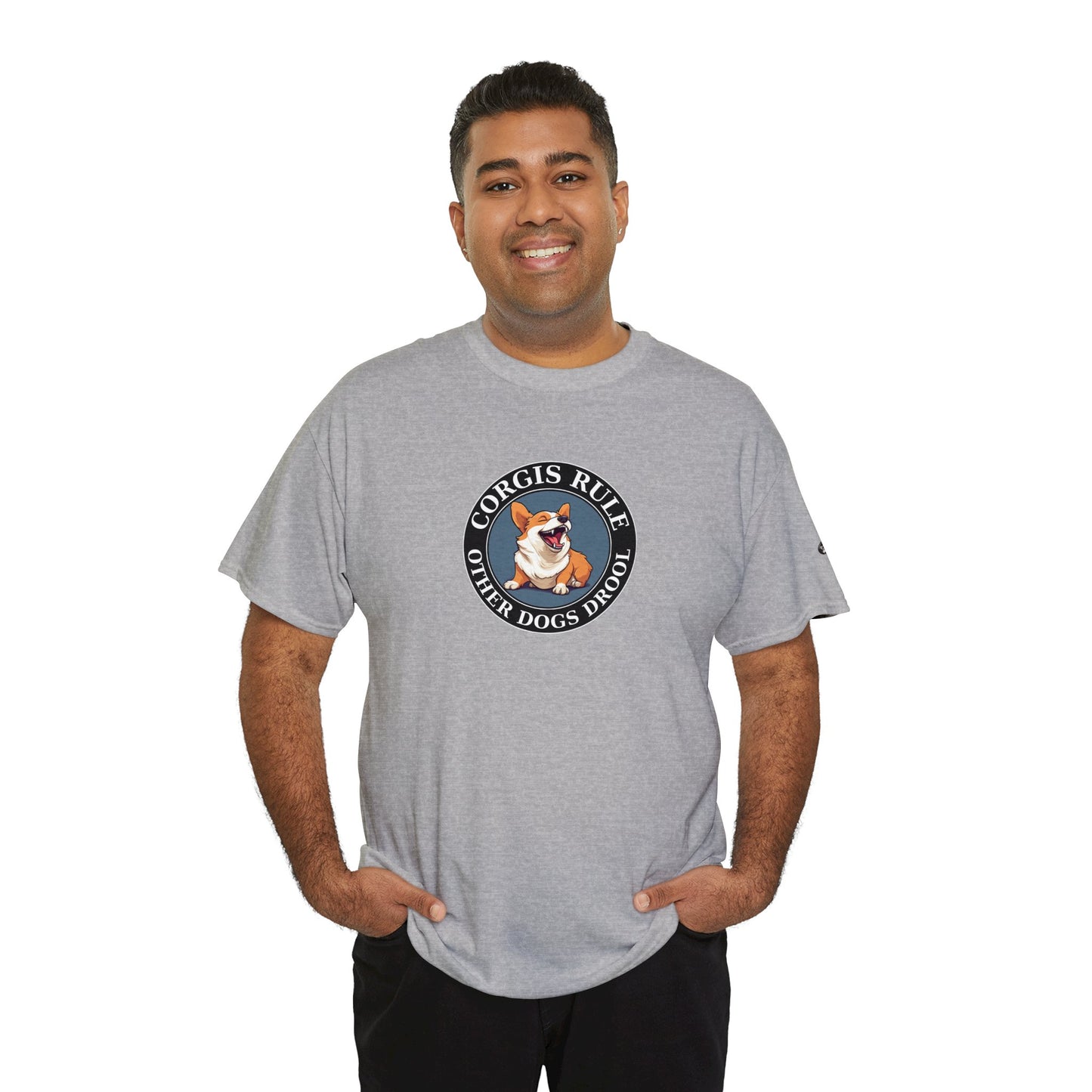 Corgis Rule...Other Dogs Drool - Unisex Heavy Cotton Tee