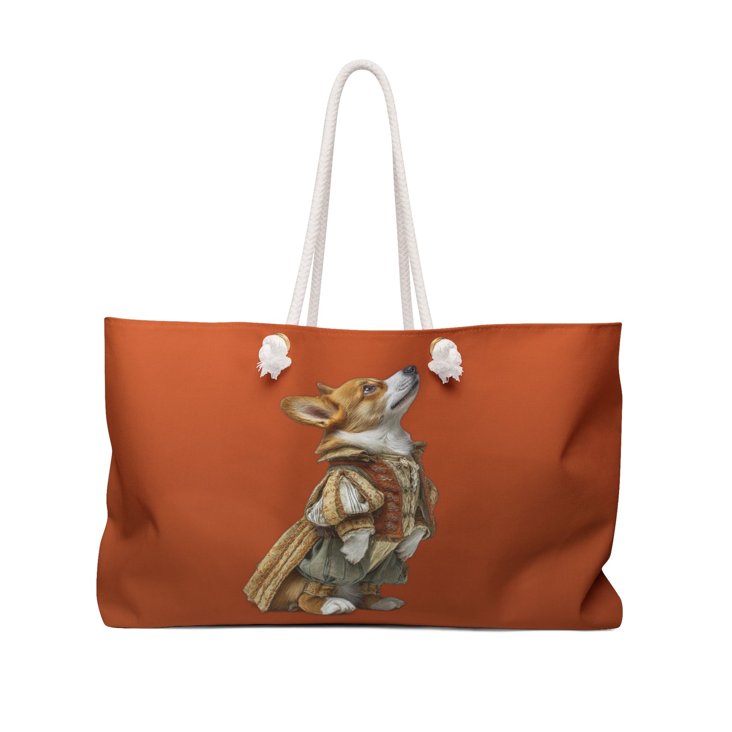Prince Corgi Royal Weekender Beach Bag – Monarch Themed Travel Tote