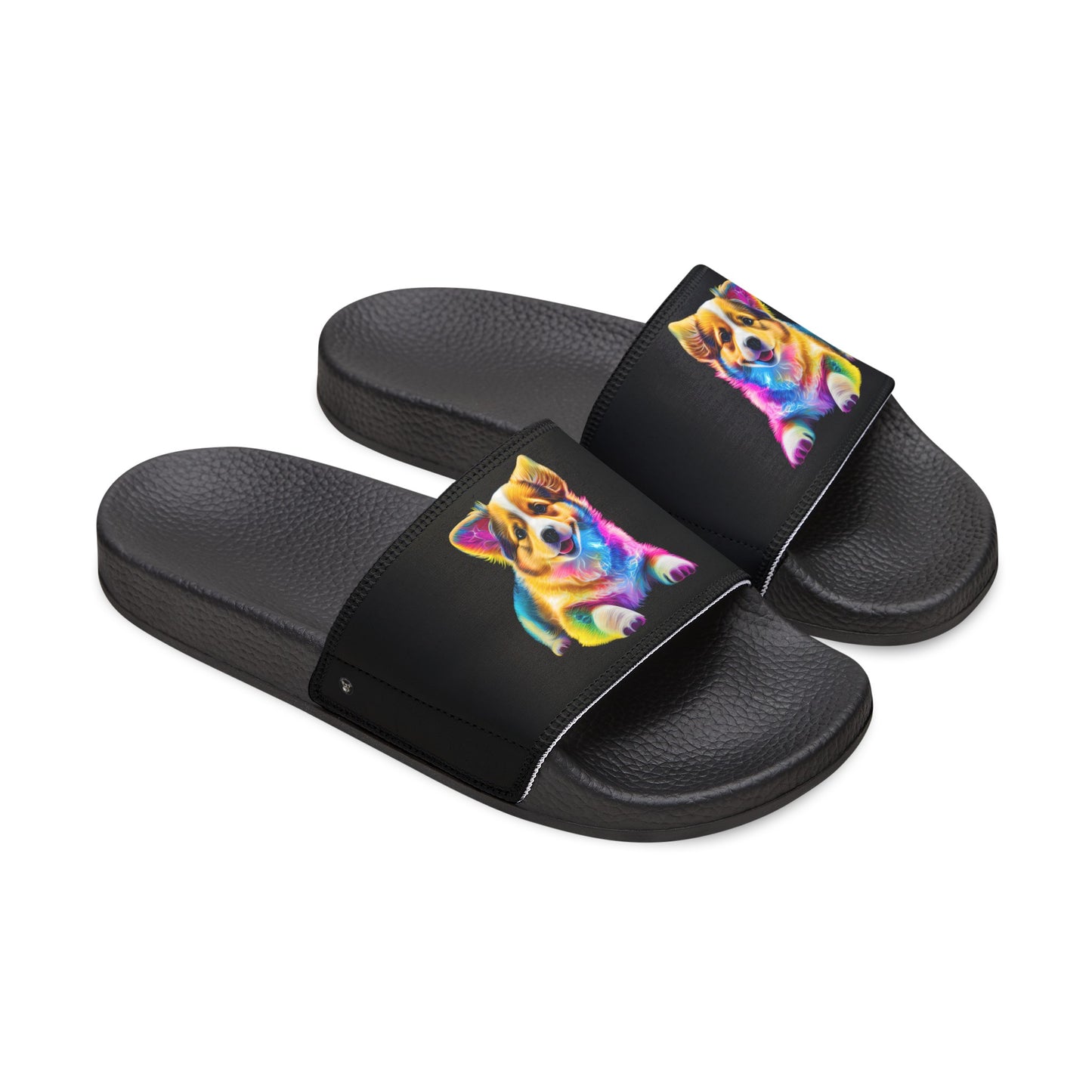 Colorful Corgi - Women's Slide Sandals