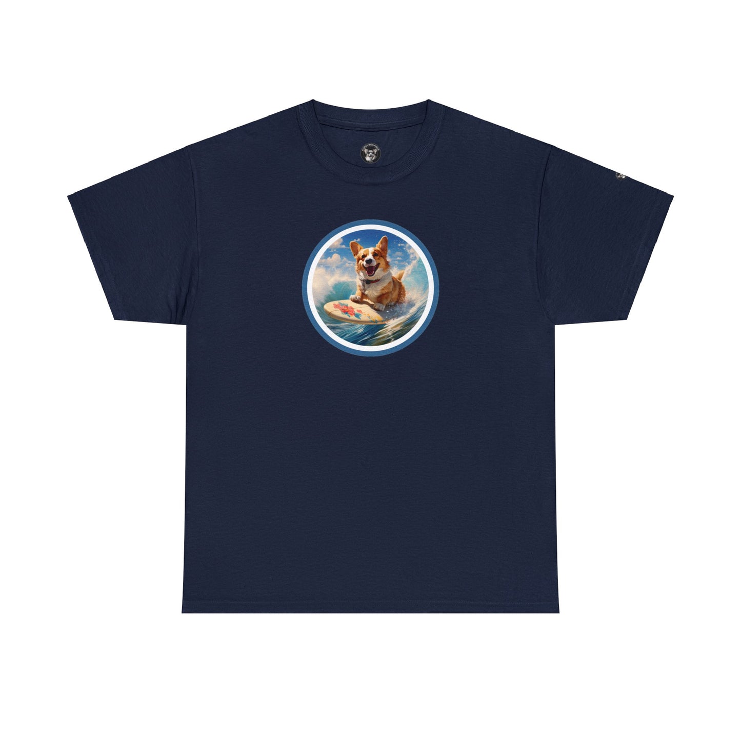 Cowabunga Corgi - Unisex Heavy Cotton Tee