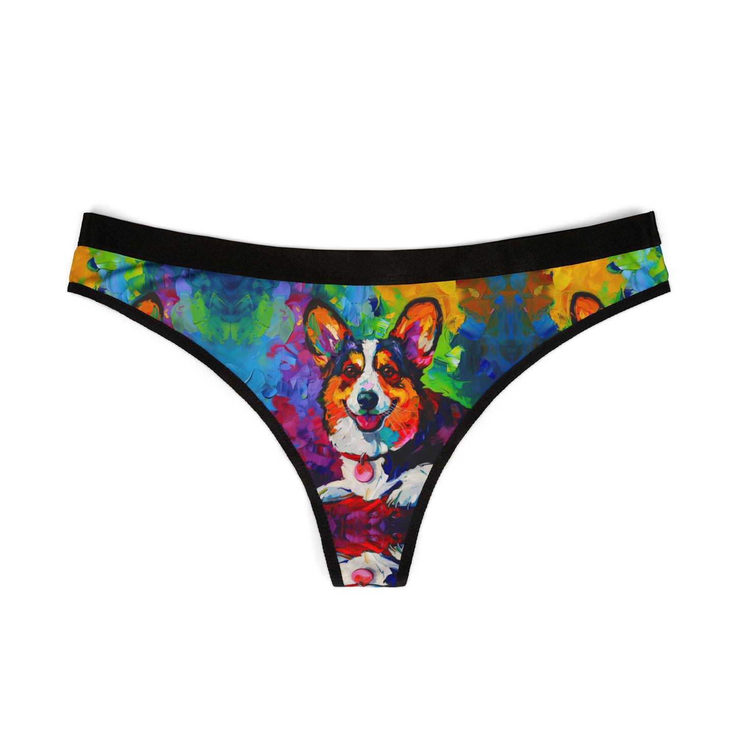 Colorful Corgi Thong
