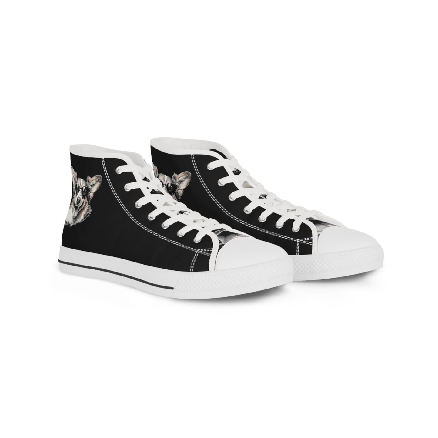 Corgi Cool - Men's High Top Sneakers
