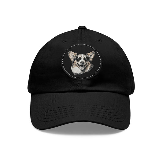 Corgi Cool - Cap with Leather Patch