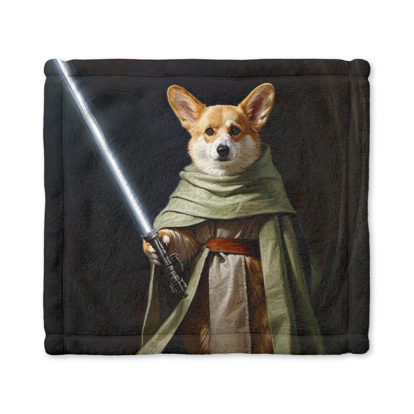 Jedi Corgi Cuddle Blanket