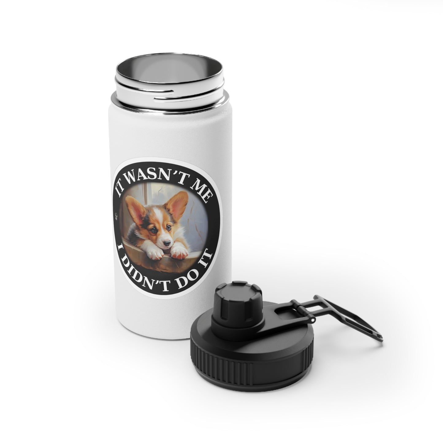 It Wasn't Me...I Didn't Do It - Water Bottle with Sport Lid