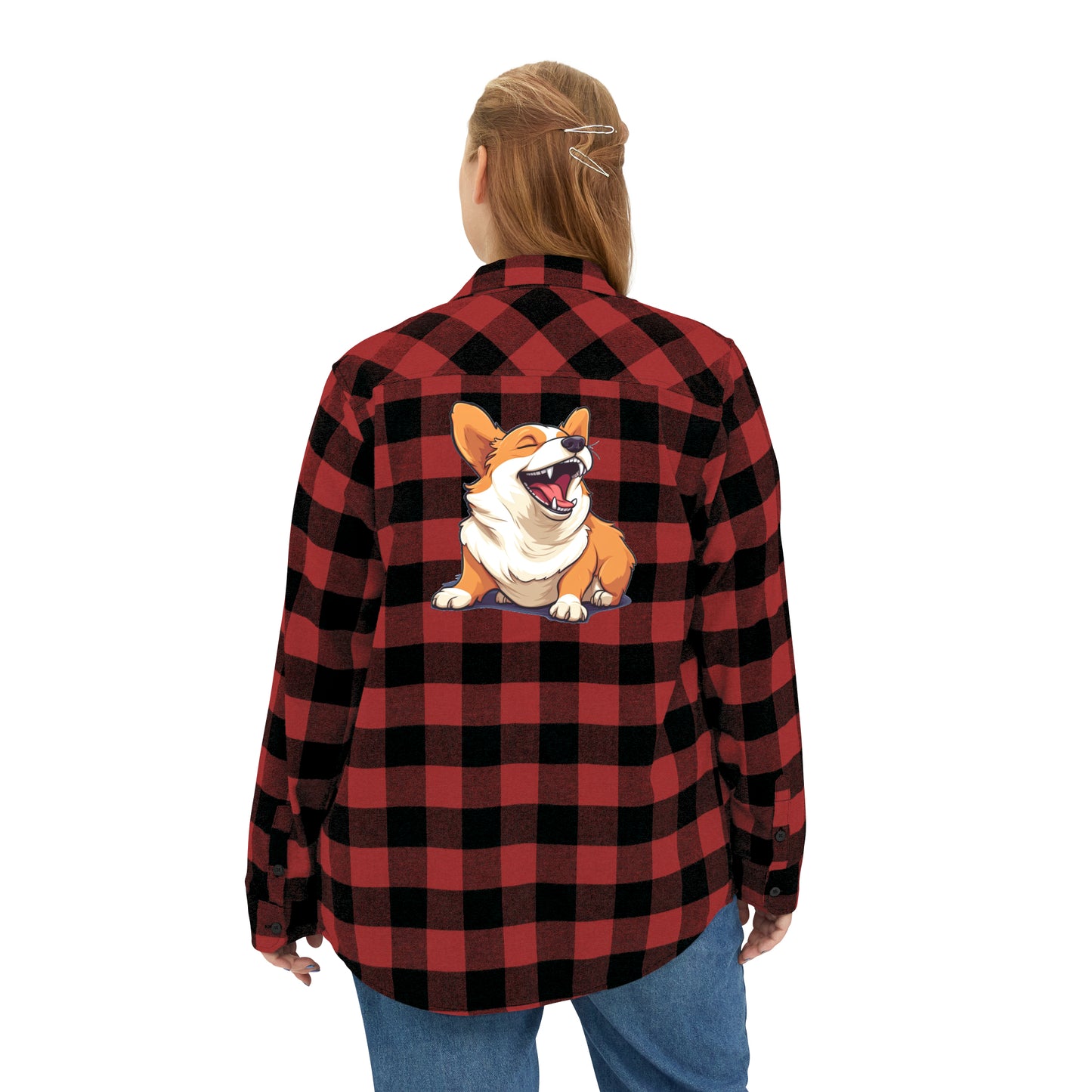 Comical Corgi - Flannel Shirt