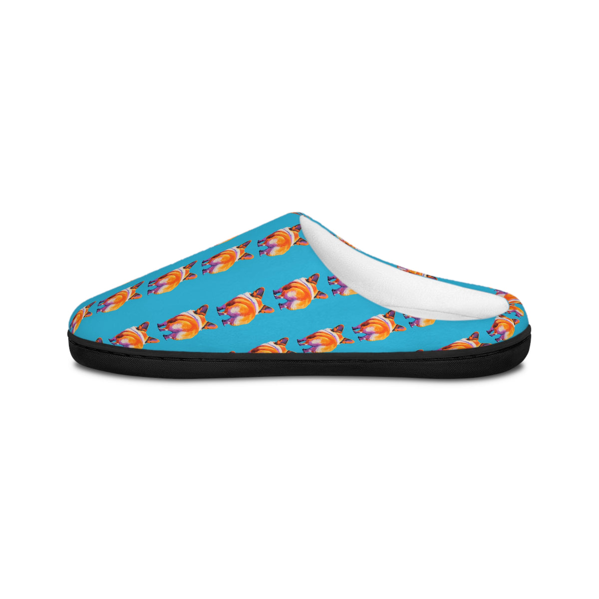 Corgi Butt Stripes Artistic Portrait Women's Slippers