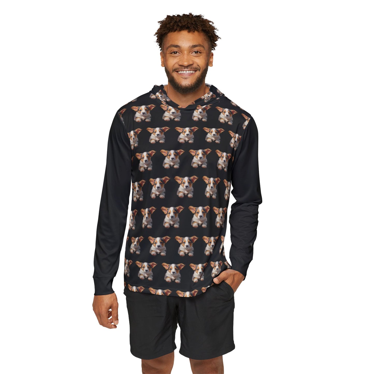 Puppy Portrait Light Hoodie