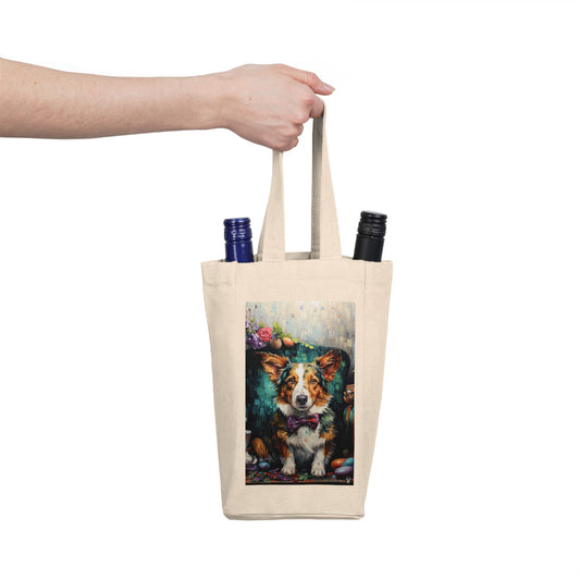 Formal Corgi - Double Wine Bottle Tote Bag