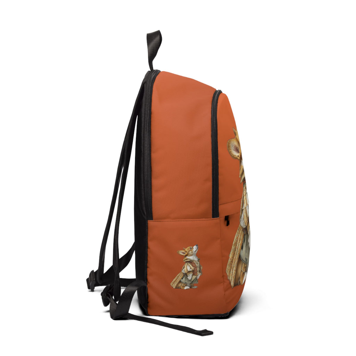 Prince Corgi Burnt Orange Backpack — Royal Corgi Rucksack