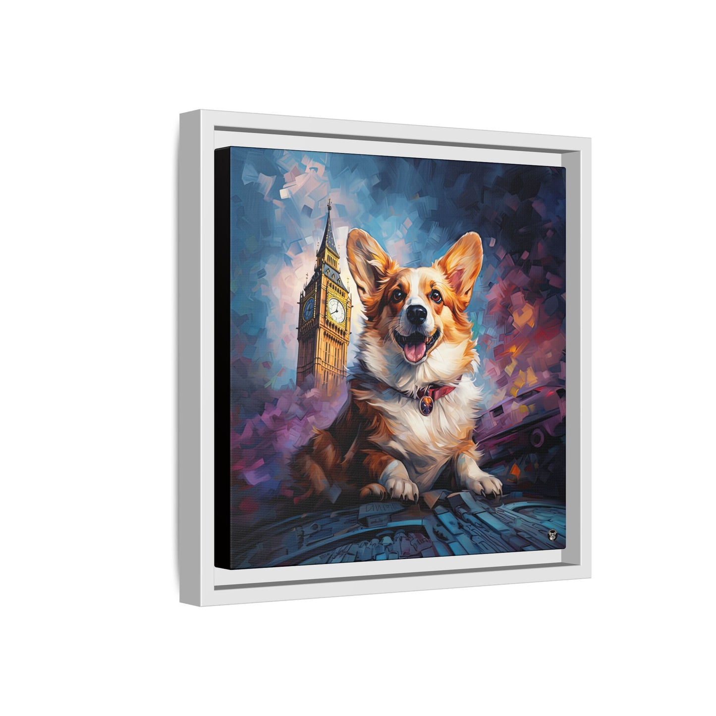 Corgi & Ben on Canvas