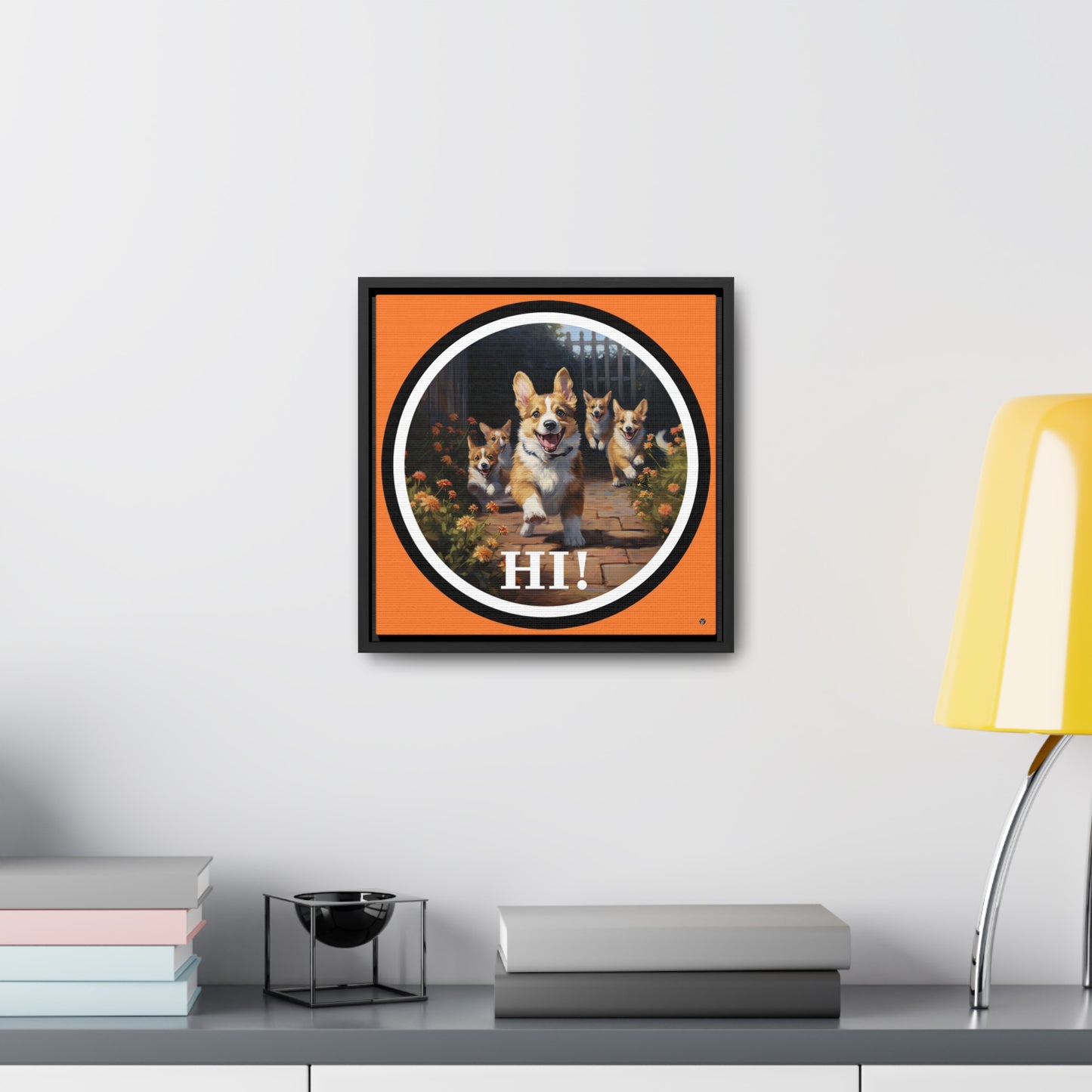 Hi! - Framed on Canvas
