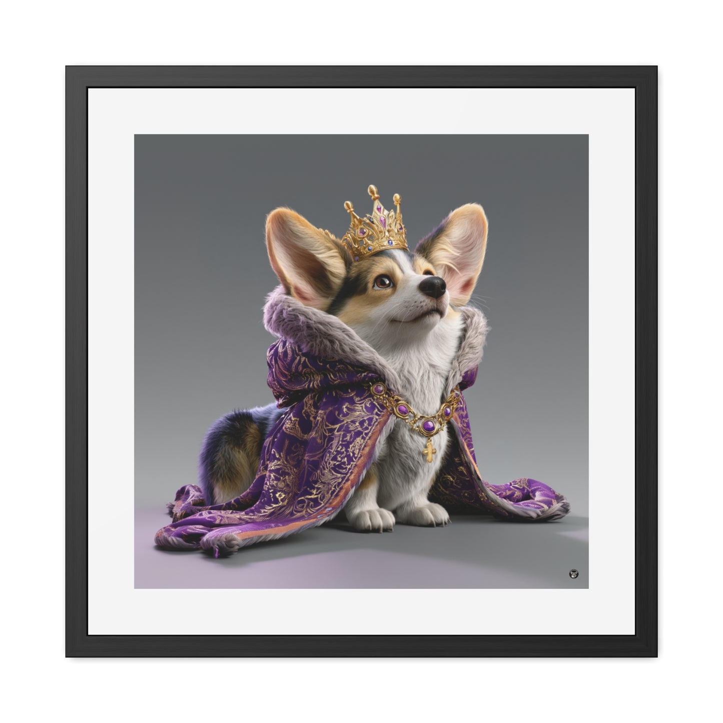 King Pup Framed Print