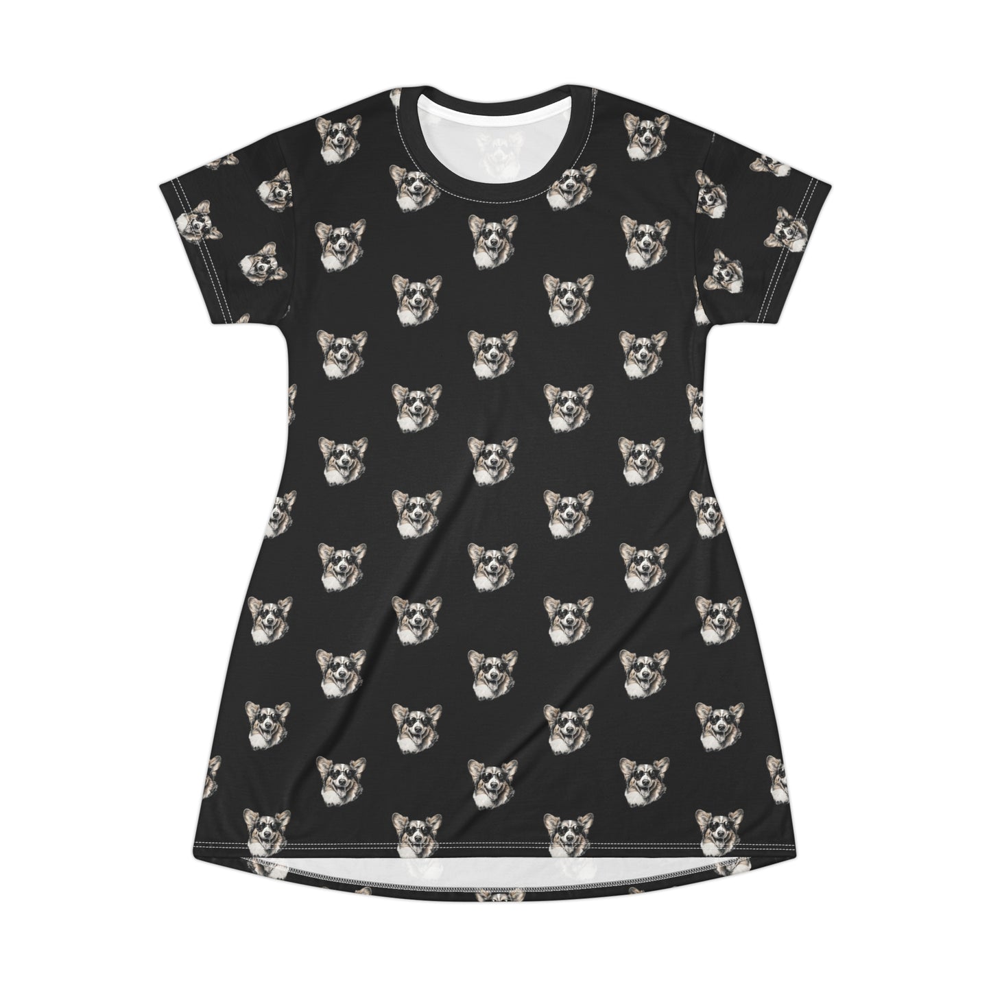 Corgi Cool Mosaic - T-Shirt Dress