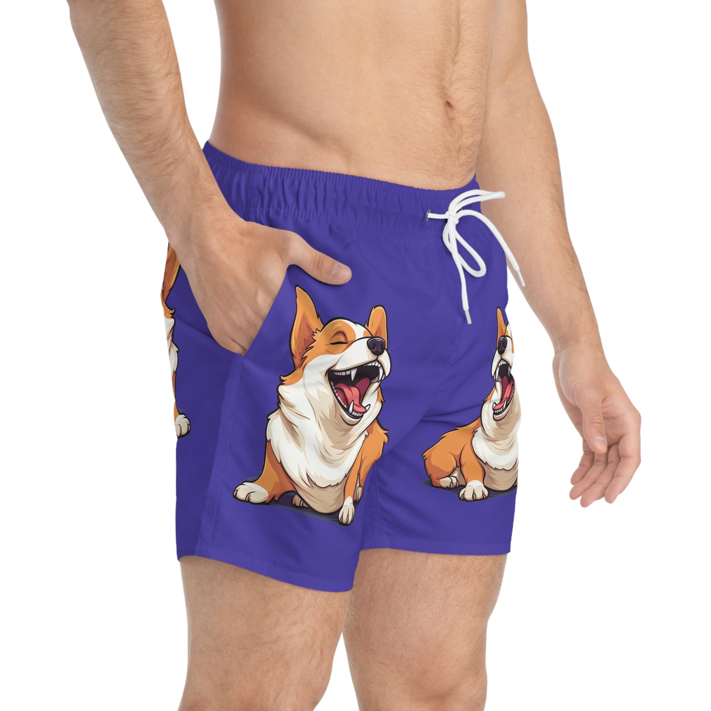 Short de bain comique Corgi
