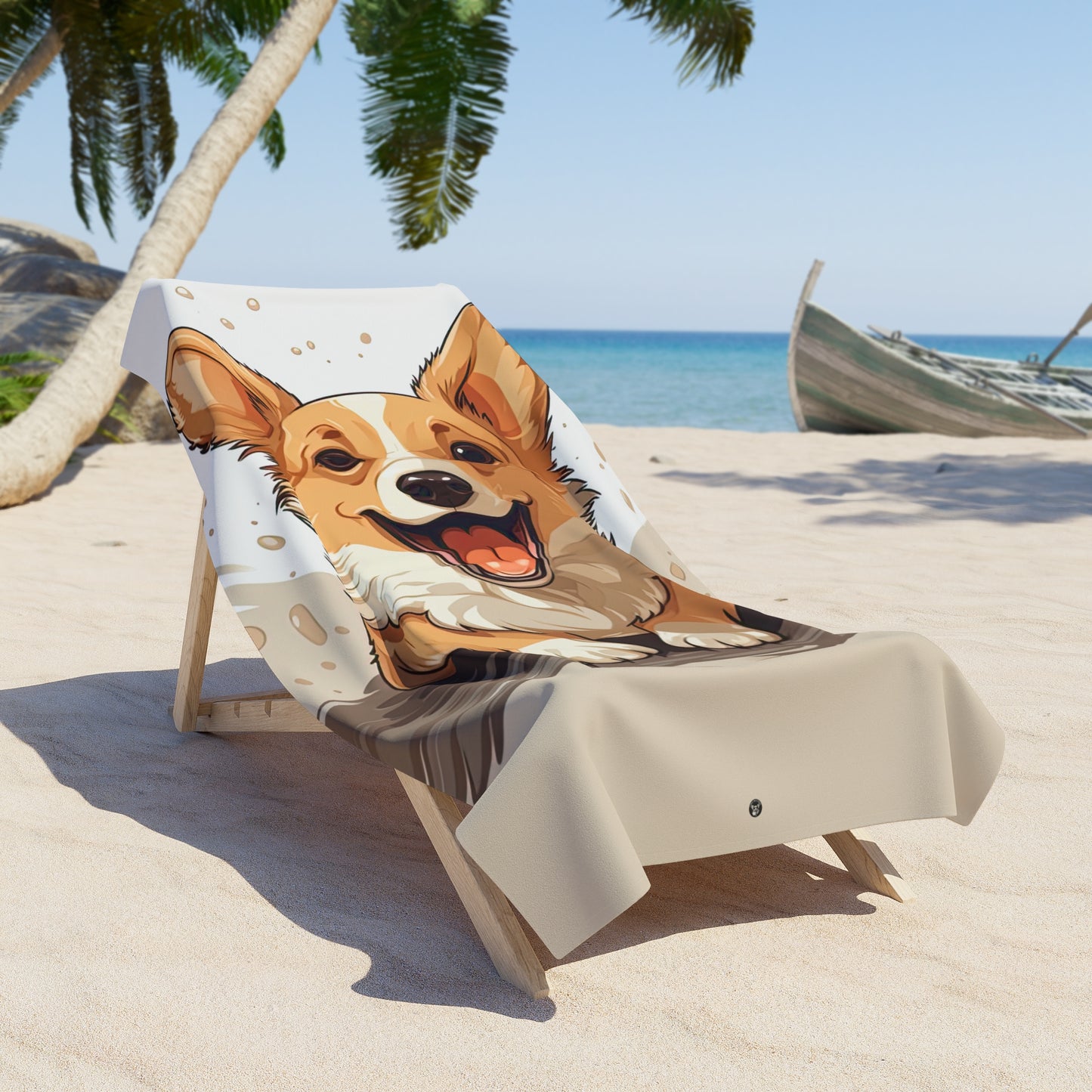 Corgi Cuteness Beach Towel