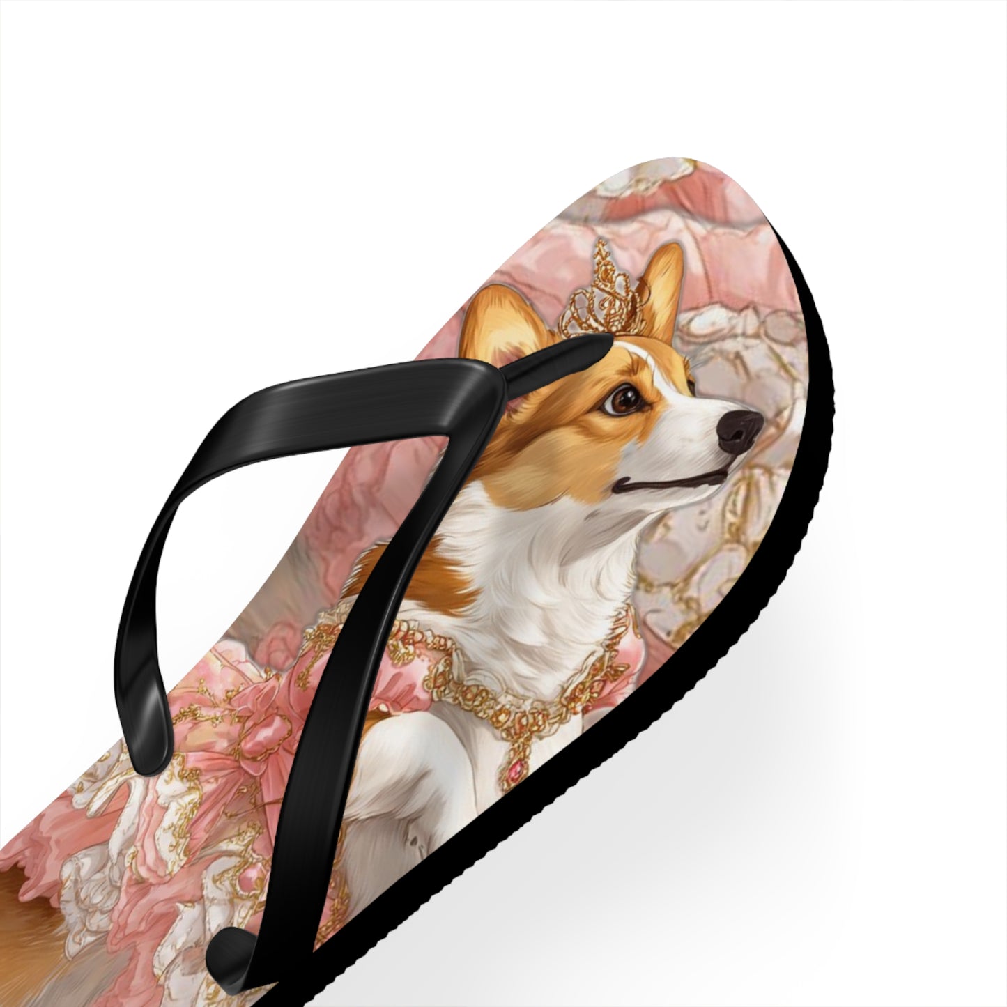 Princess Corgi Flip-Flops