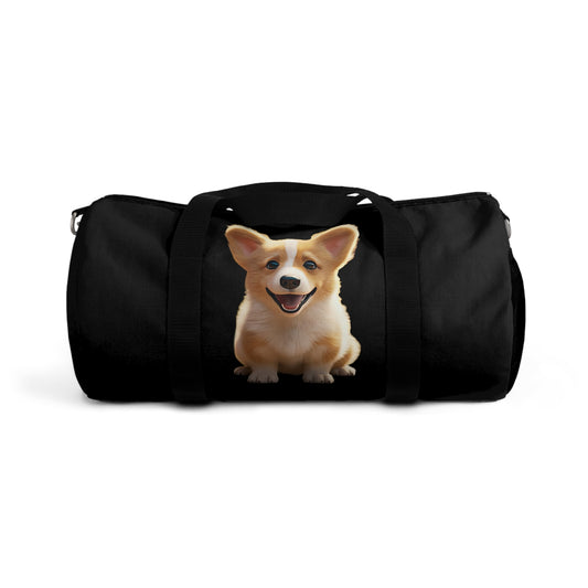 Sweetness Duffel Bag - Cute Black Corgi Travel Gym Bag
