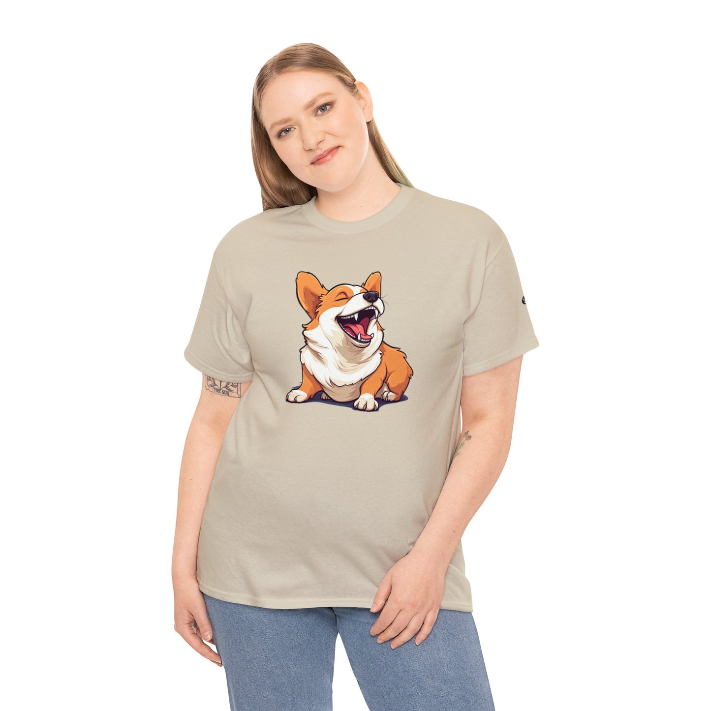 Comical Corgi - Unisex Heavy Cotton Tee