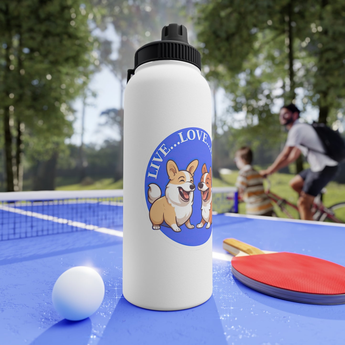 Live...Love...Loaf - Water Bottle with Sport Lid