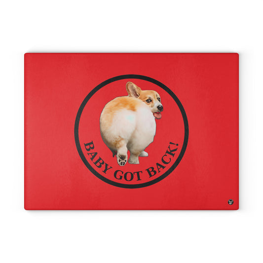 Baby Got Back - Glass Cutting Board