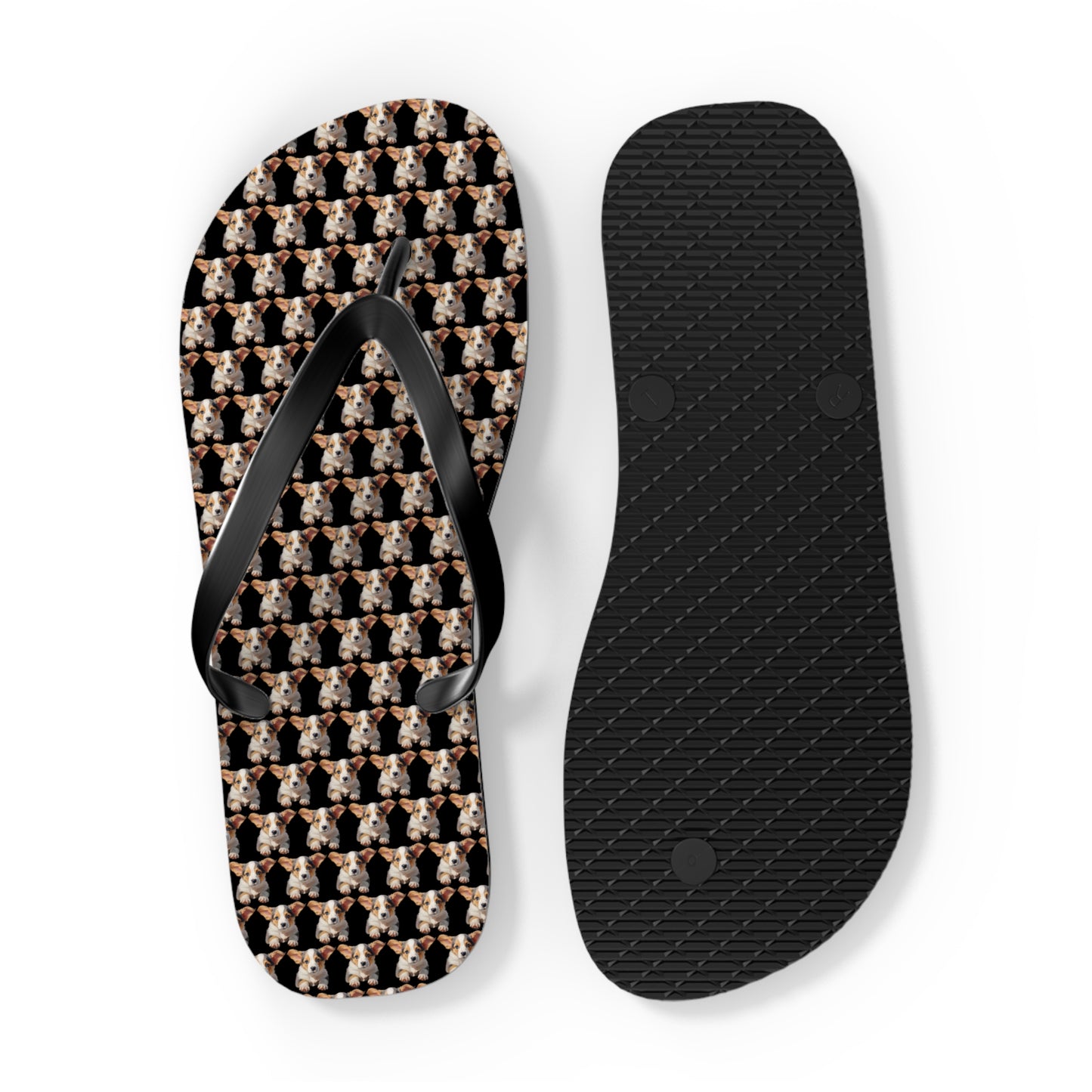 Puppy Love Mosaic Flip-Flops