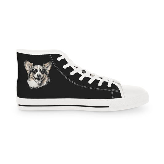 Corgi Cool - Men's High Top Sneakers