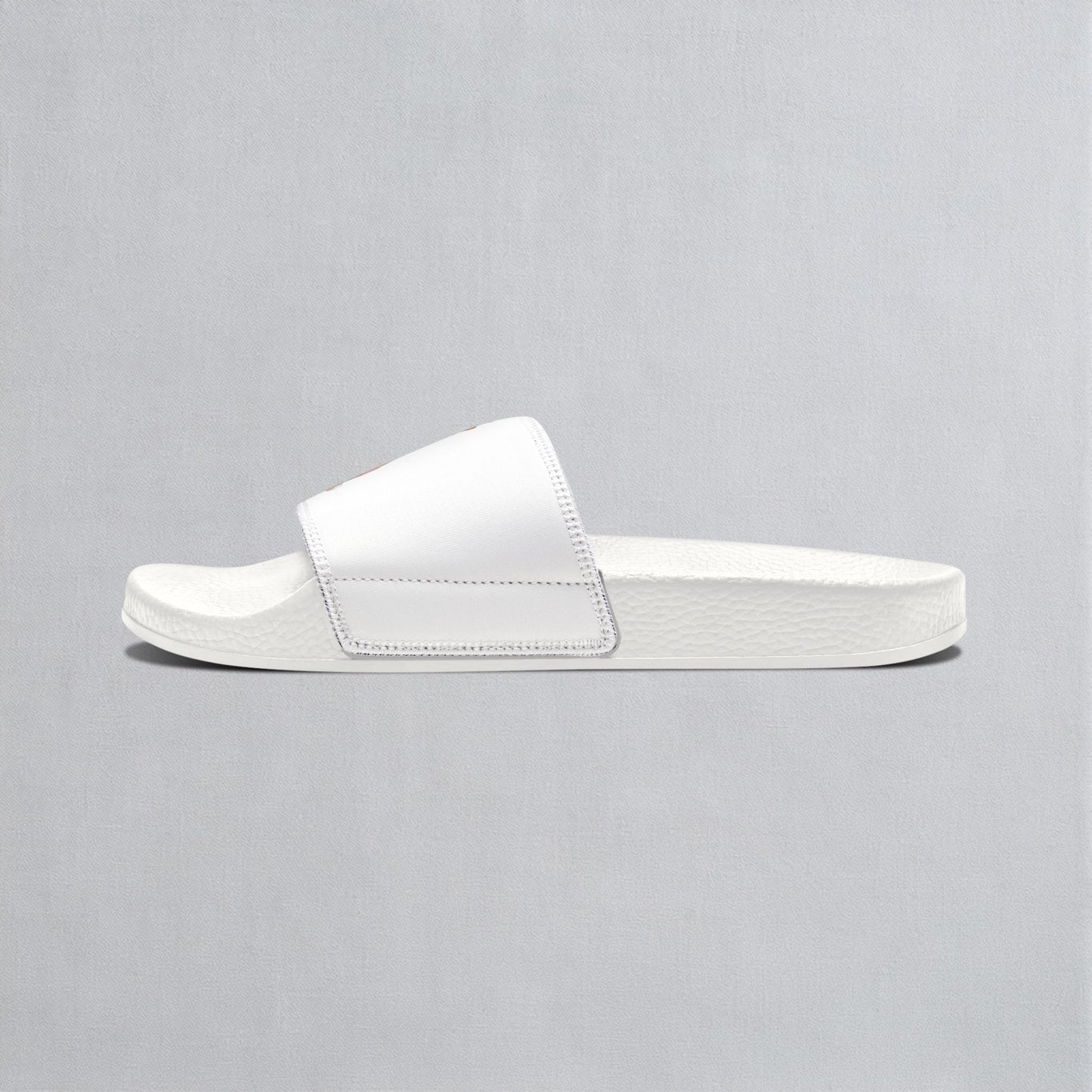 Princess Corgi White & Rose Women's Slide Sandals - Casual Pool & Beach Slides