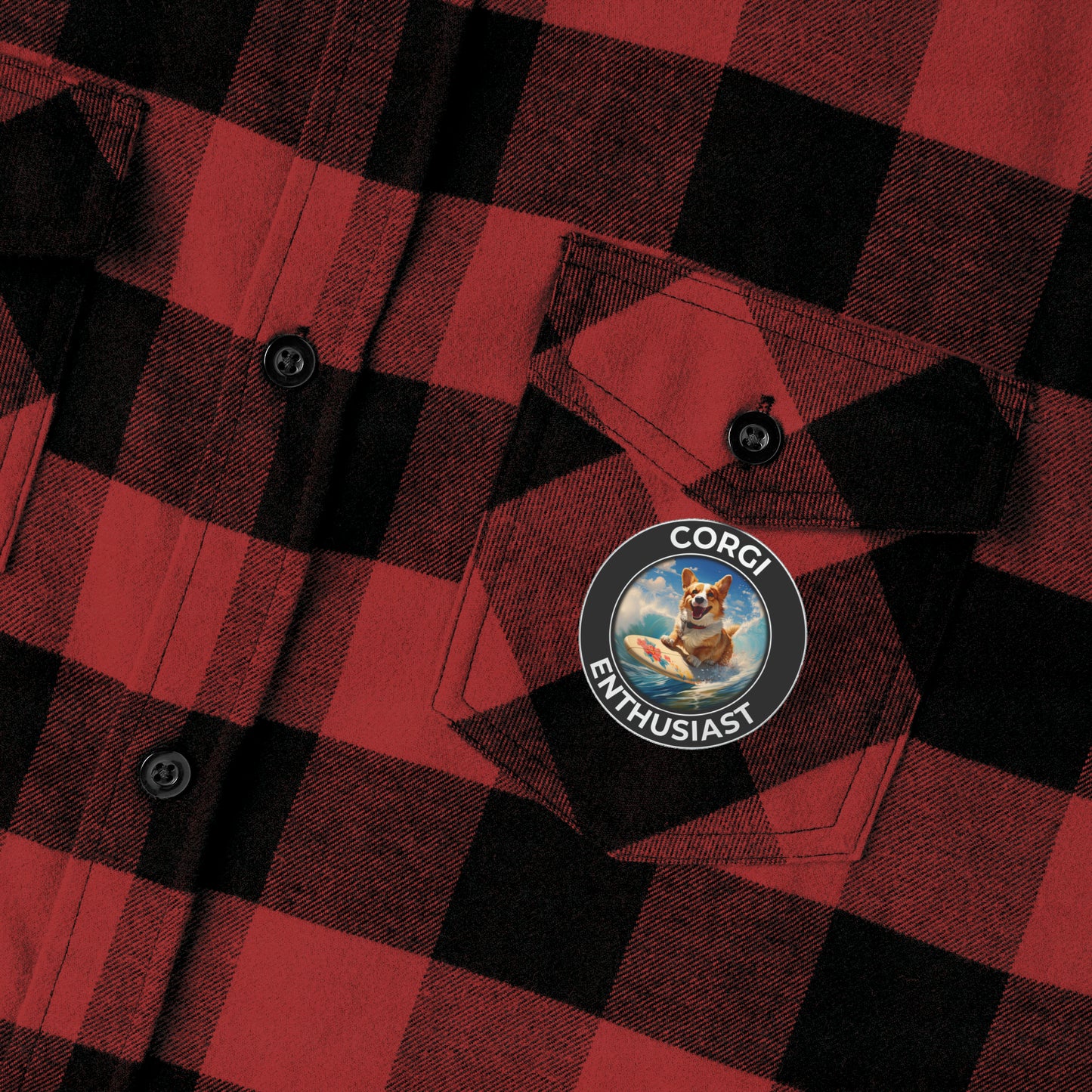 Corgi Enthusiast - Flannel Shirt