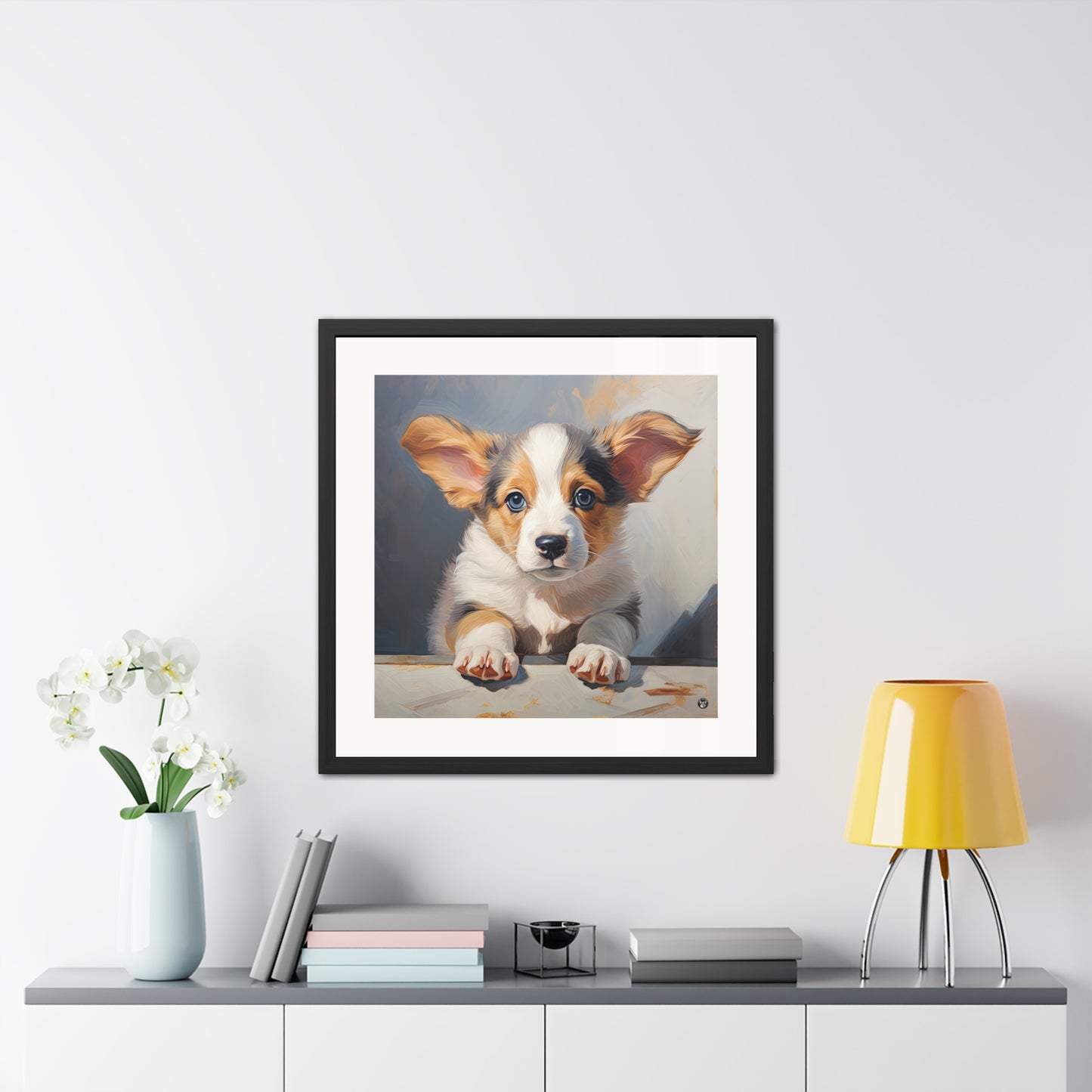 Tableau encadré Portrait de chiot