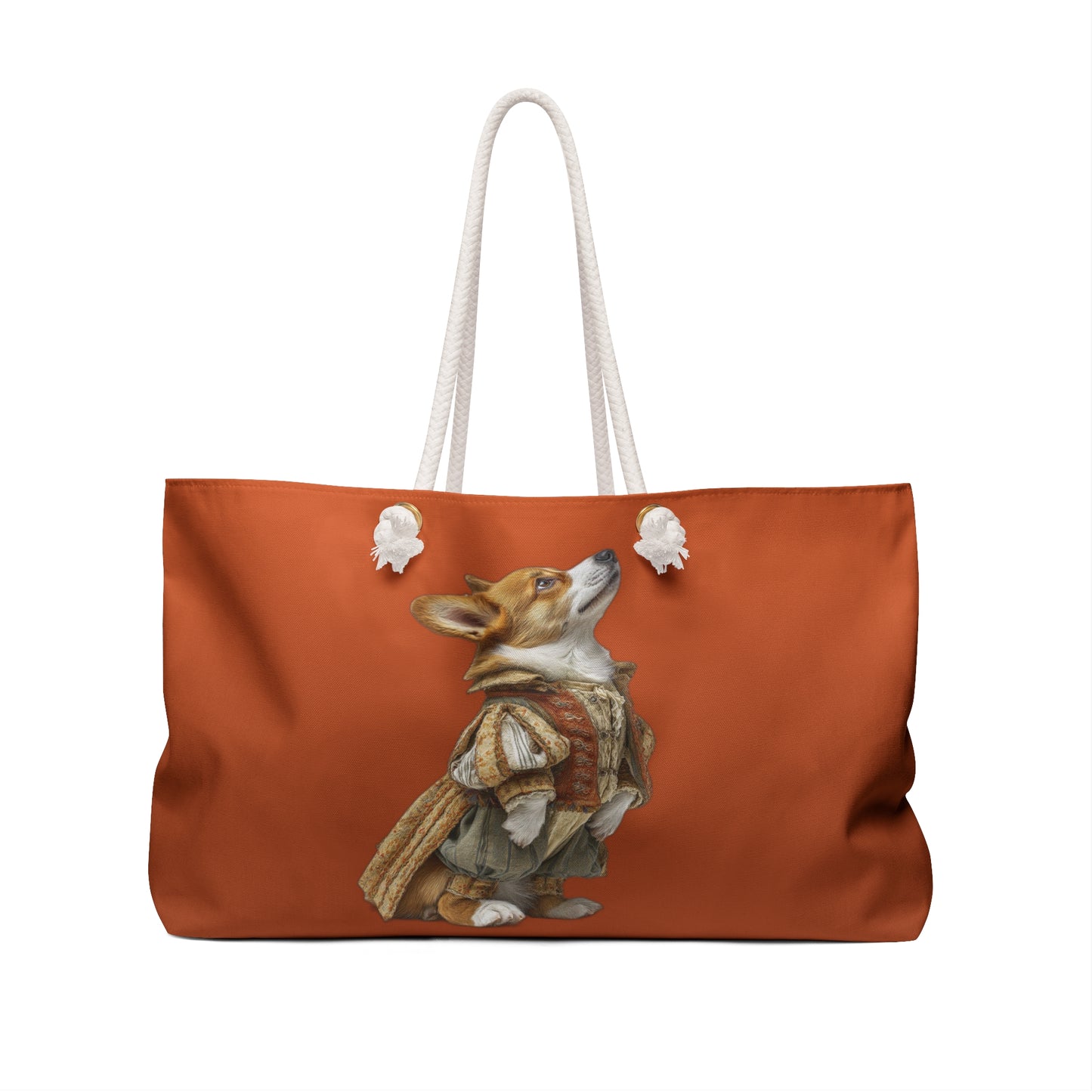 Prince Corgi Royal Weekender Beach Bag – Monarch Themed Travel Tote