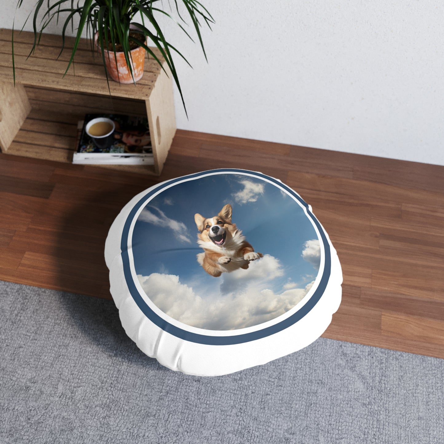 Flying Corgi - Floor Pillow