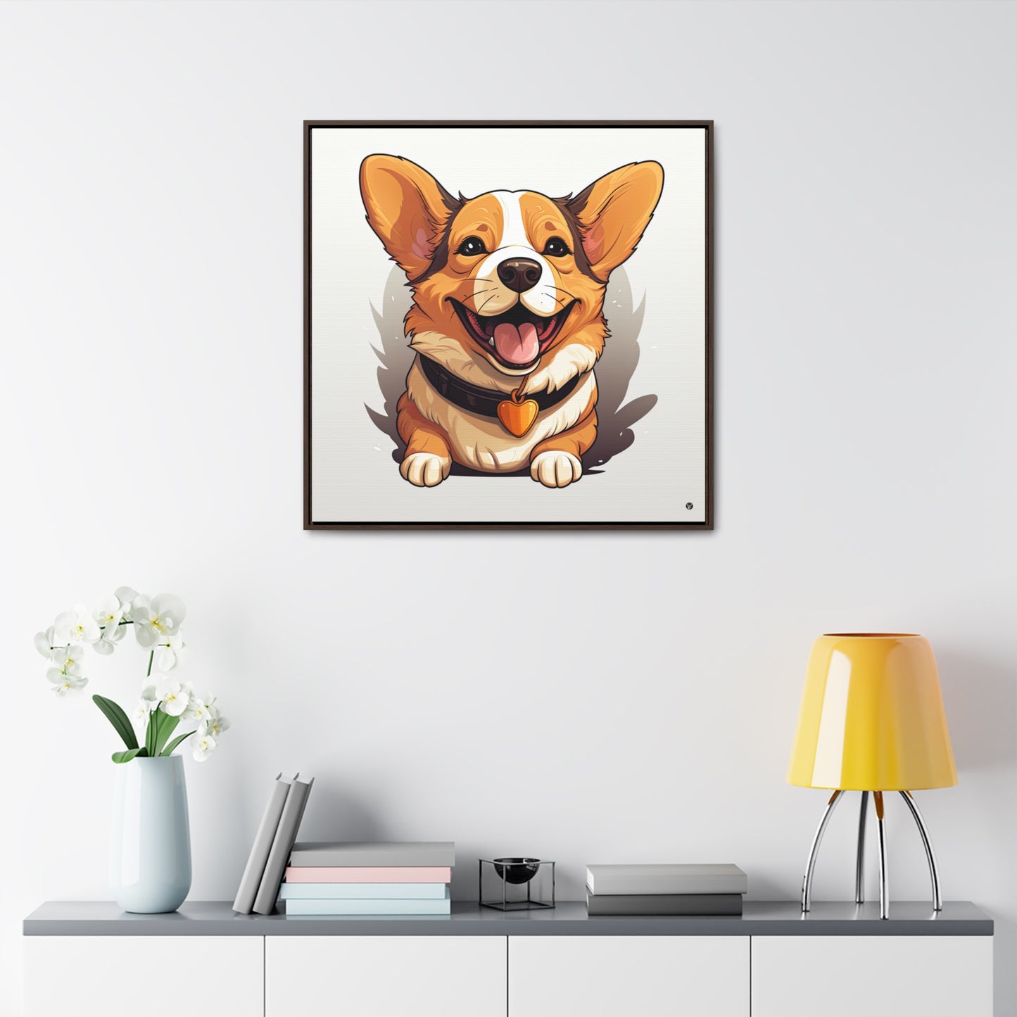 Puppy Love - Framed on Canvas