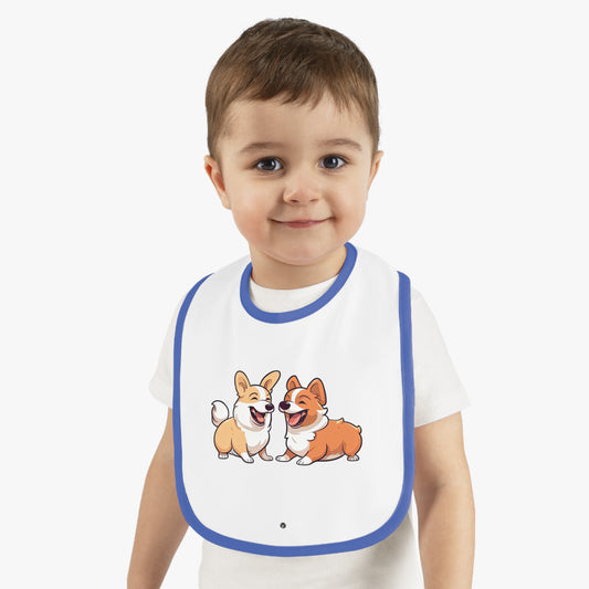 Corgi Couple - Baby Bib