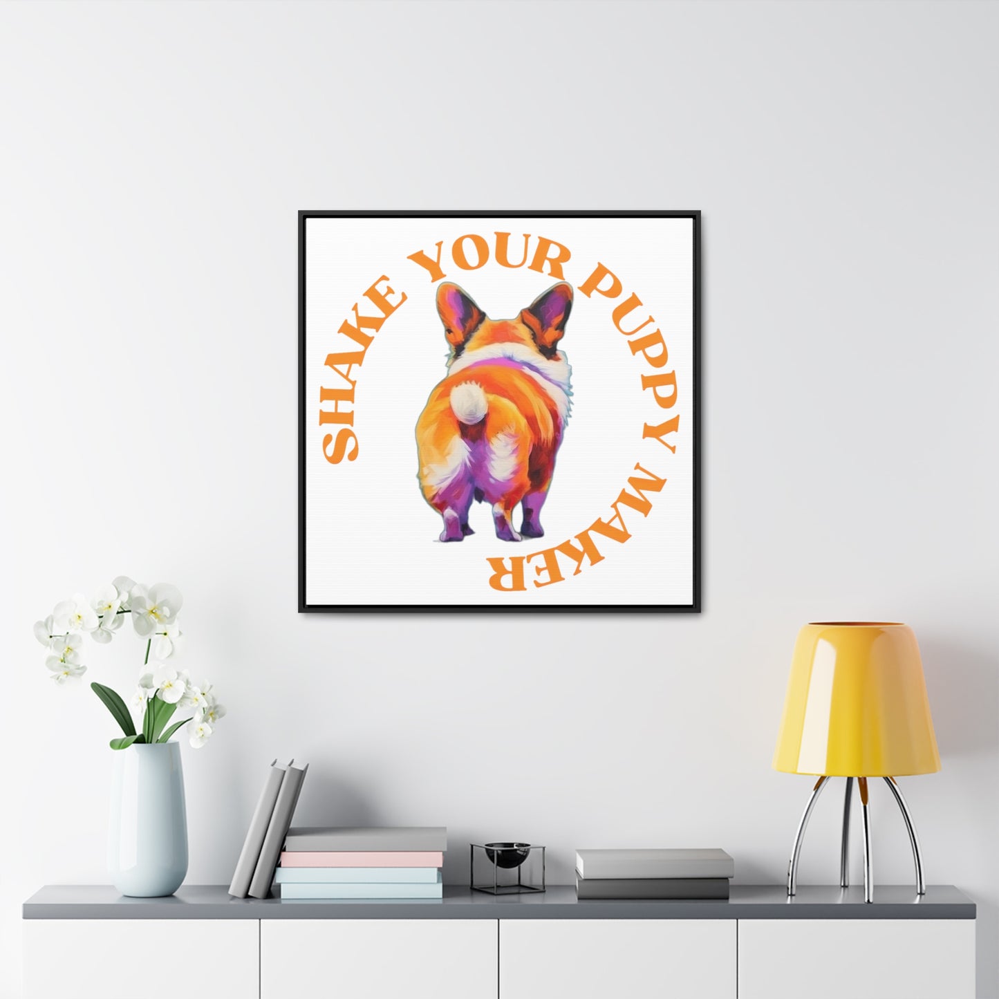 Shake Your Puppy Maker - Framed on Canvas