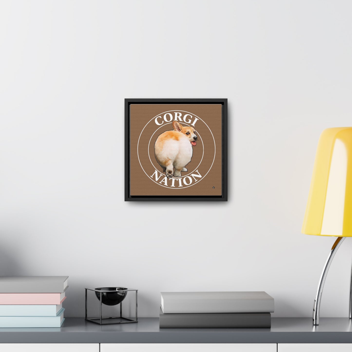 Corgi Nation - Framed on Canvas