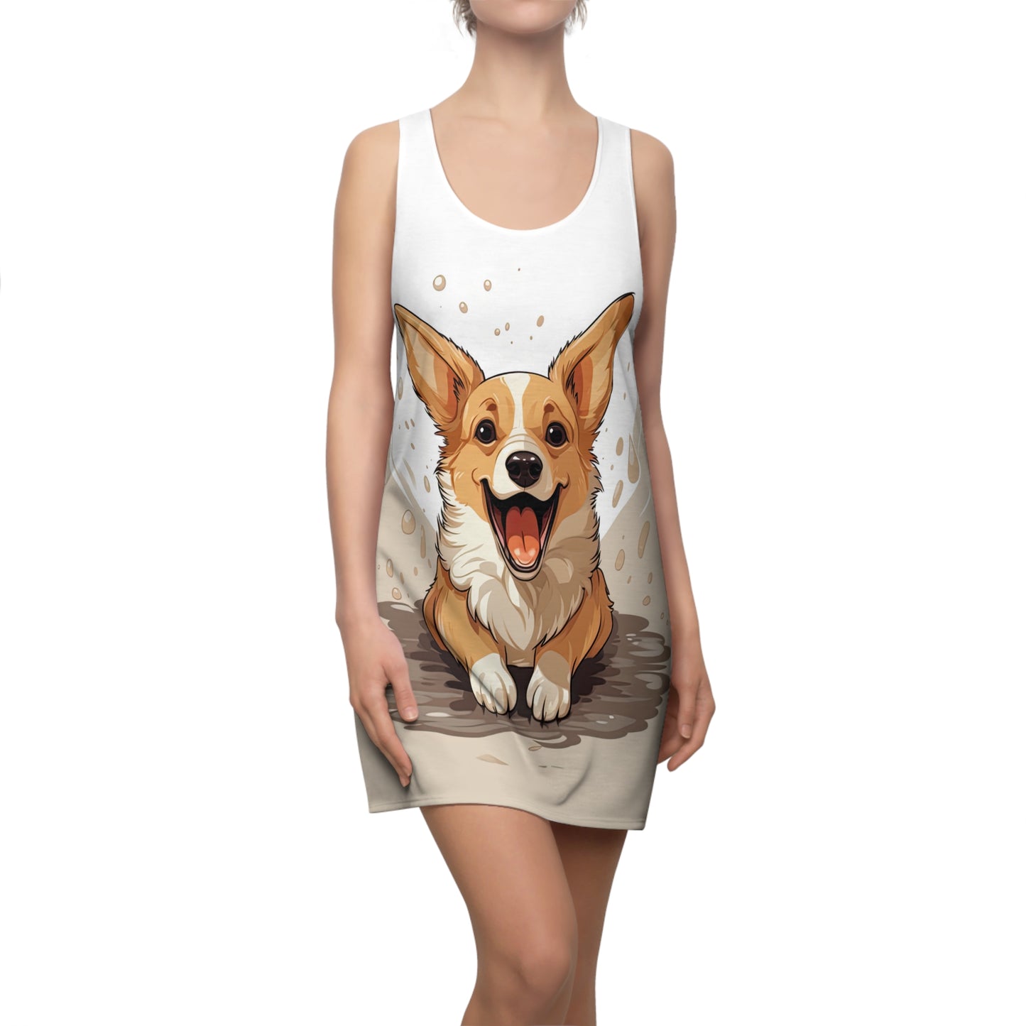 Corgi Cuteness - Racerback Dress
