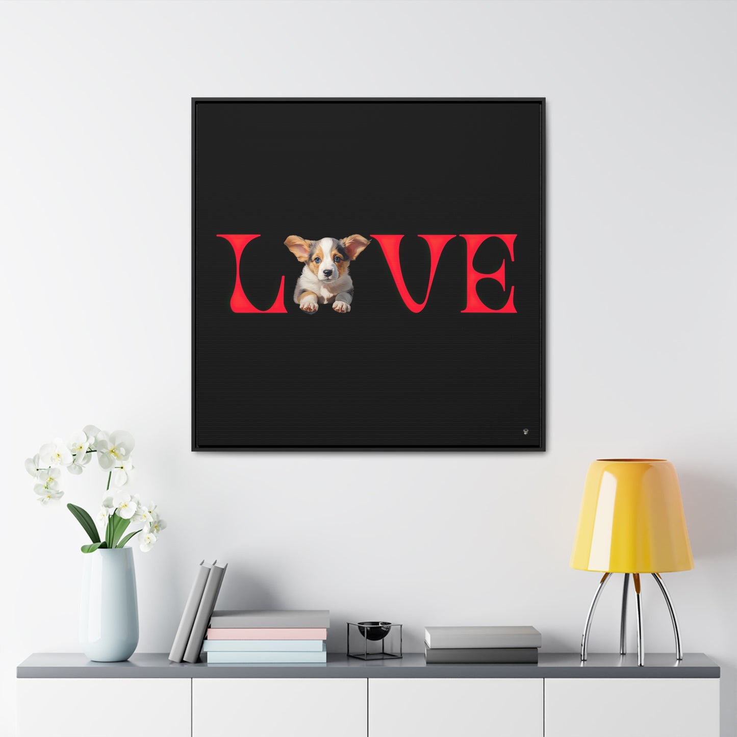 LOVE - Framed on Canvas