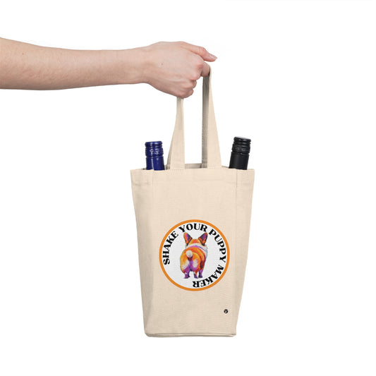 Shake Your Puppy Maker - Double Wine Bottle Tote Bag