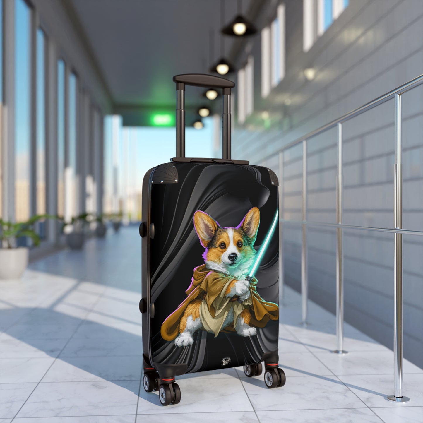 Little Light Knight Corgi Star Warrior Suitcases – Lightsaber Rolling Luggage
